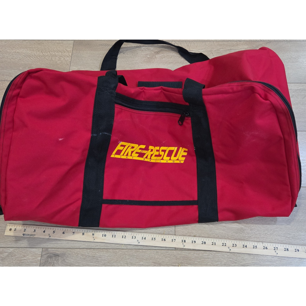 Fire Fighter Duffel Bag Fire Rescue Fire Brigade Red